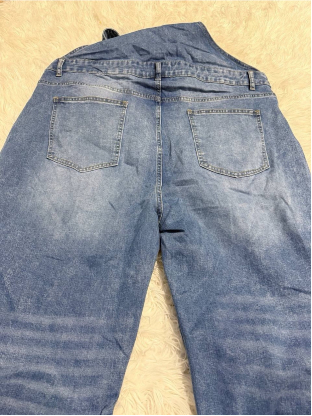 Flamingals Wash Multi Pocket Mid Waist Straight Leg Overalls 4XL - Picture 5 of 6